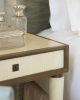 Small Sycamore and Bronze Dressing Table or Desk