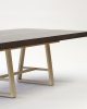 Graphite Grey Stained Oak Dining Table