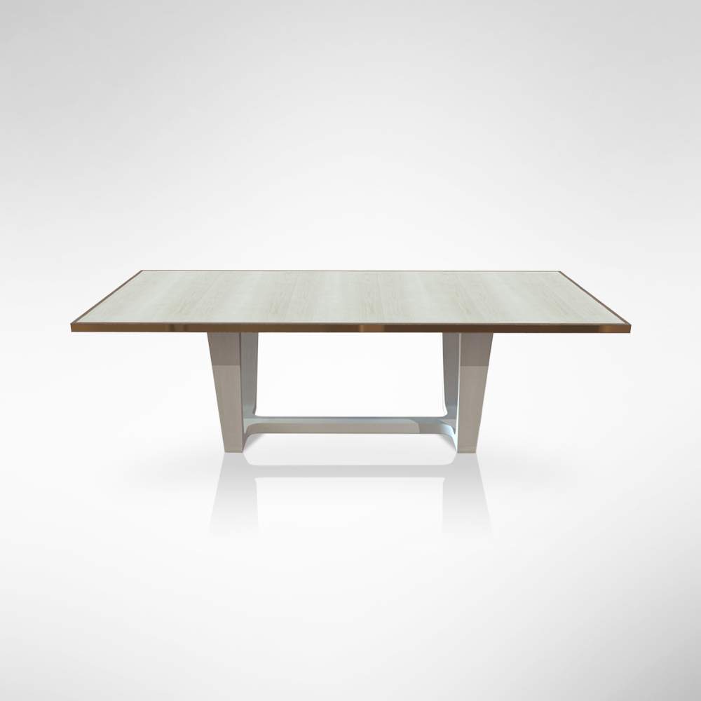 Grey Sycamore Dining Table Front
