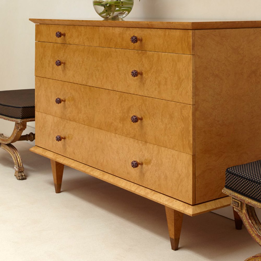 Burr Ash Chest of Drawers