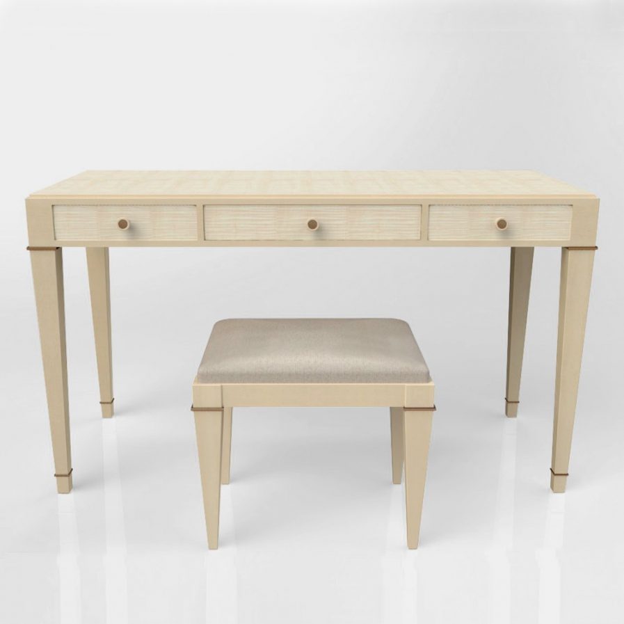 Sycamore Dressing Table & Stool 1